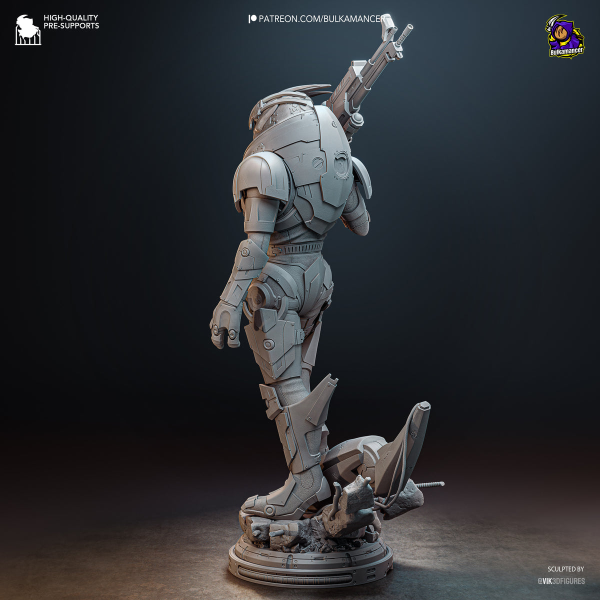 Galactic First Mate resin garage kit - product image by Bulkamancer Sculpts