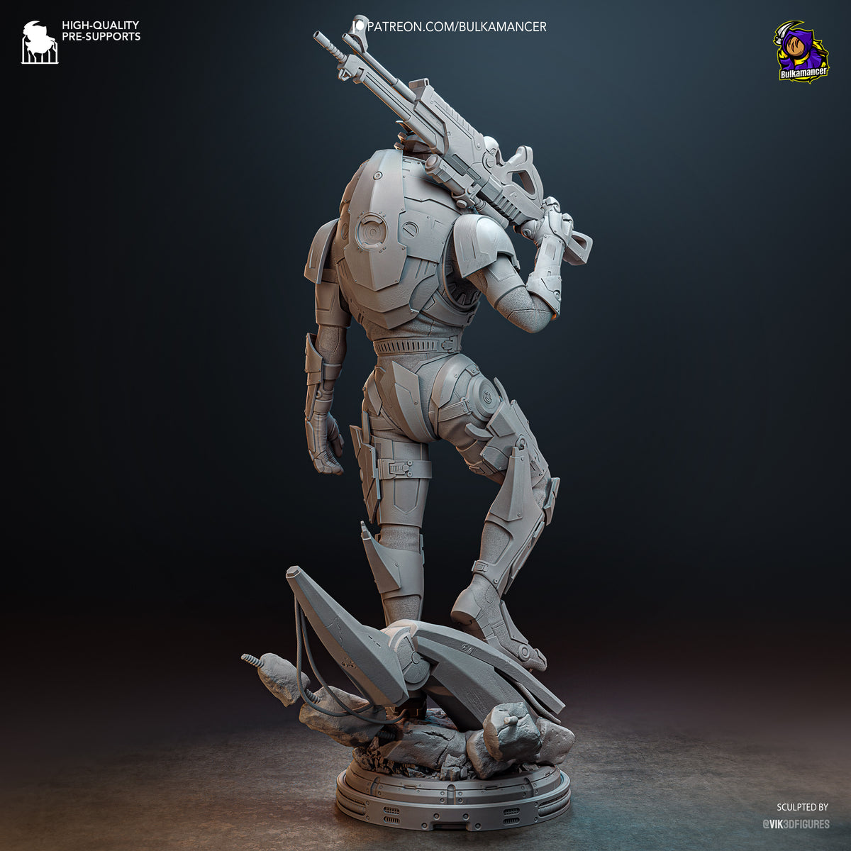 Galactic First Mate resin garage kit - product image by Bulkamancer Sculpts