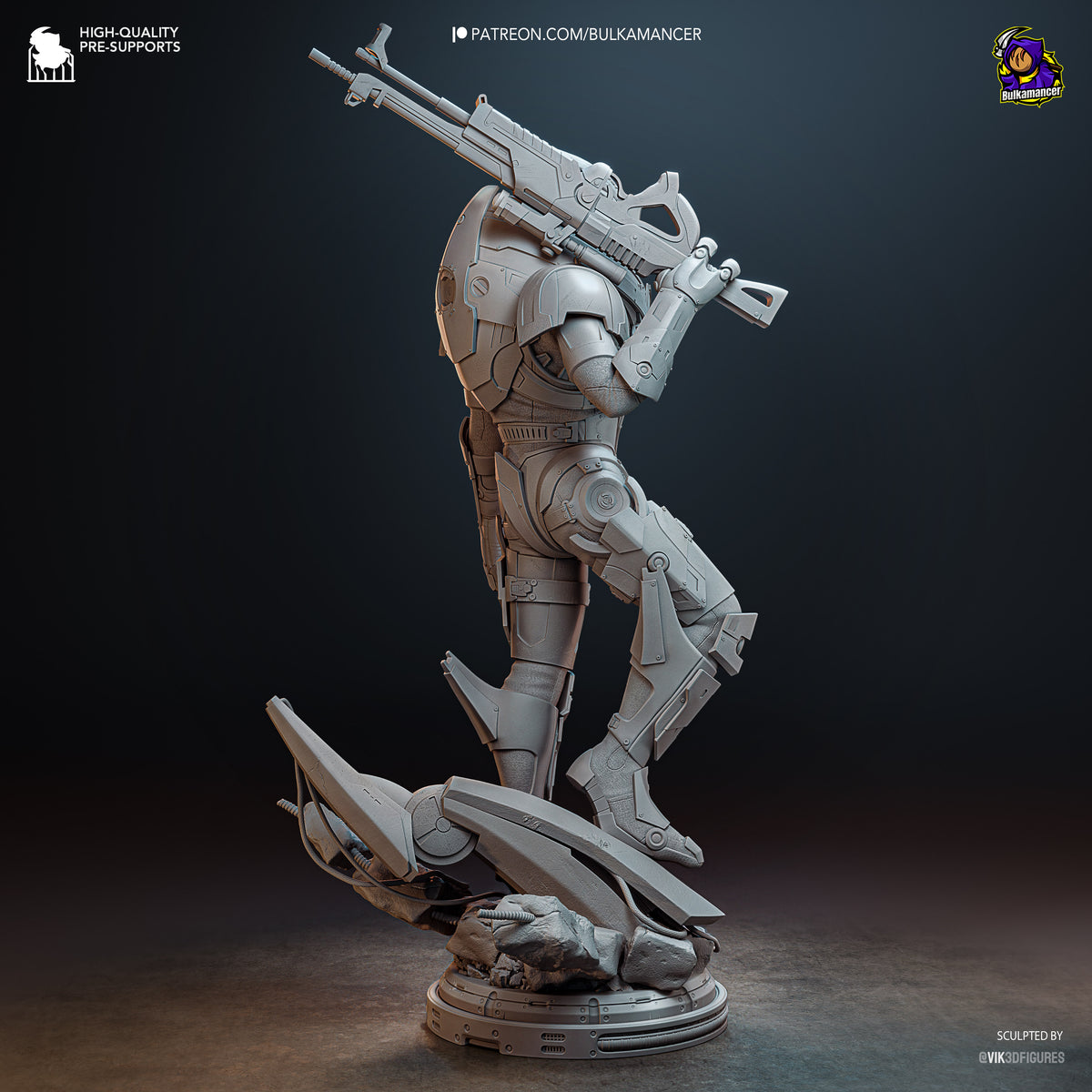 Galactic First Mate resin garage kit - product image by Bulkamancer Sculpts