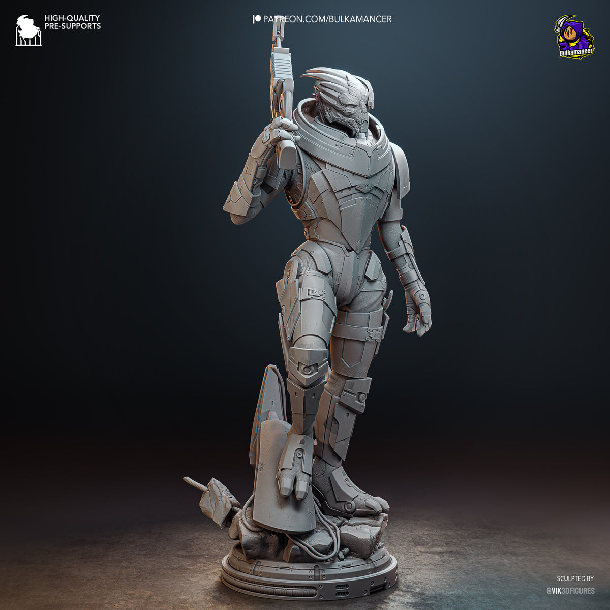 Galactic First Mate resin garage kit - product image by Bulkamancer Sculpts