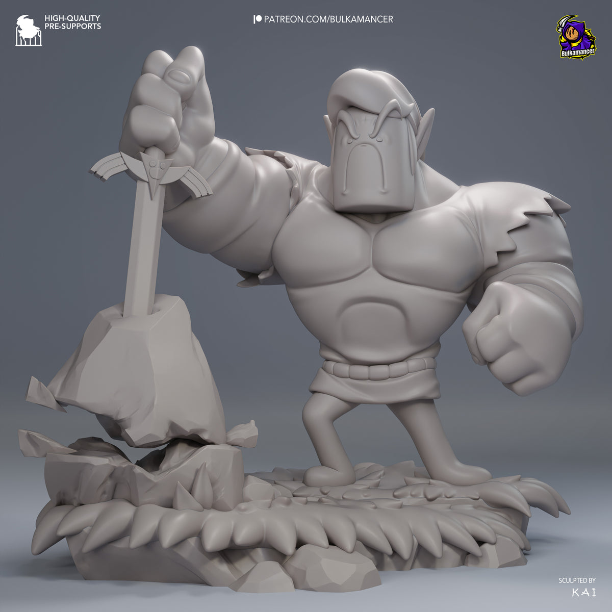 Bulky Adventurer resin garage kit - product image by Bulkamancer Sculpts