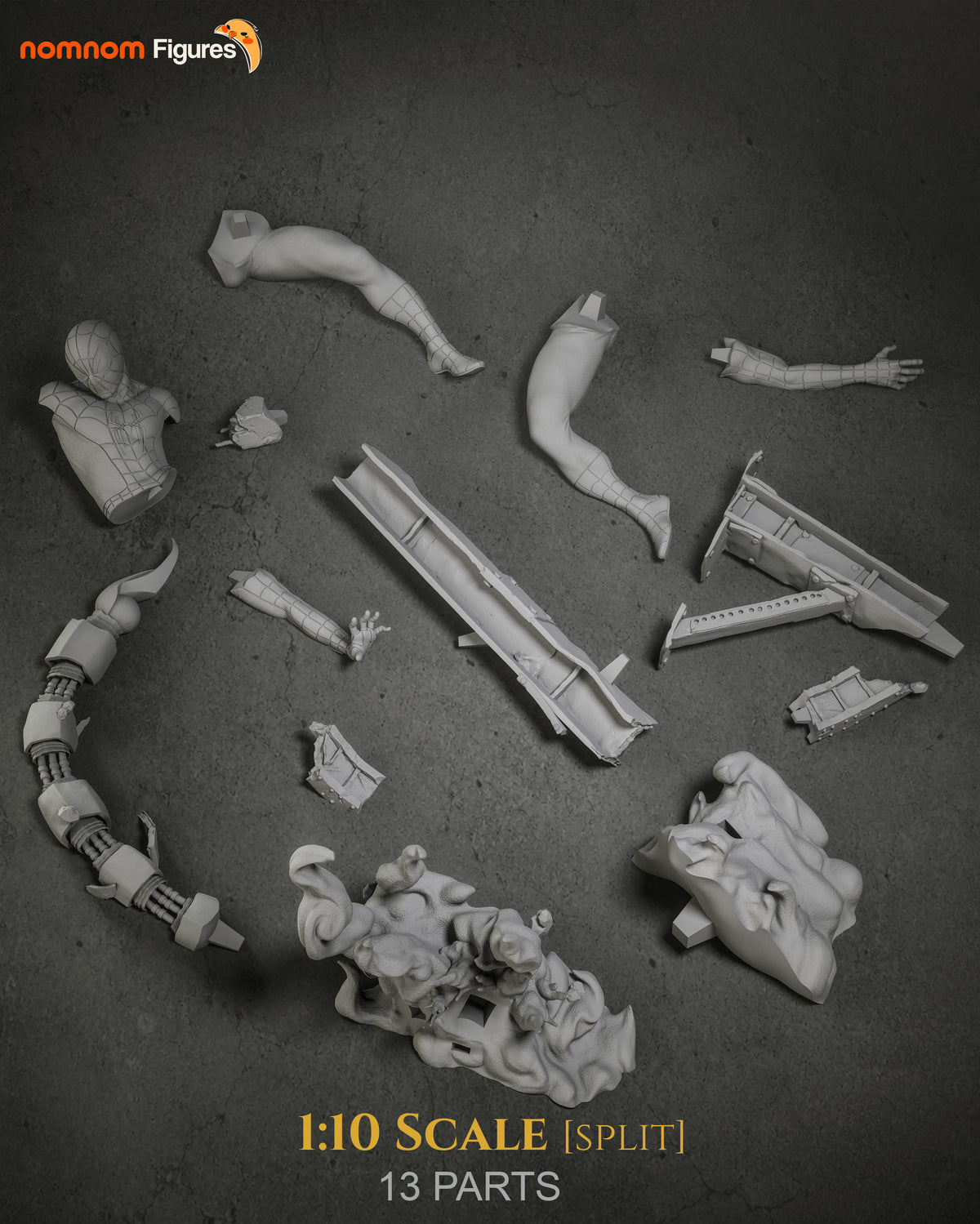 Acrobatic Arachnid resin garage kit - product image by NomNom Figures