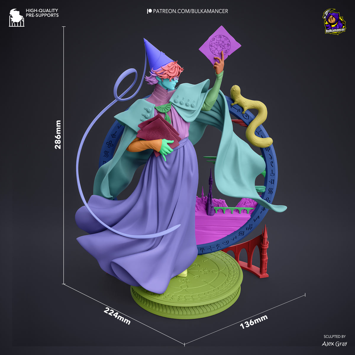 Pointed-Hat Master resin garage kit - product image by Bulkamancer Sculpts