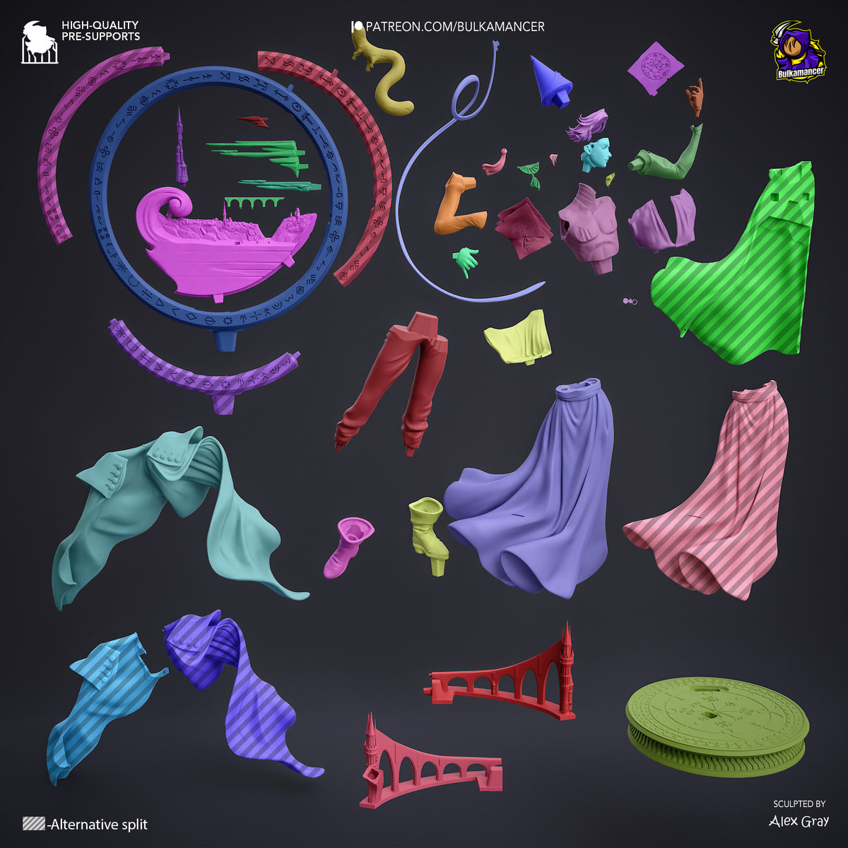 Pointed-Hat Master resin garage kit - product image by Bulkamancer Sculpts