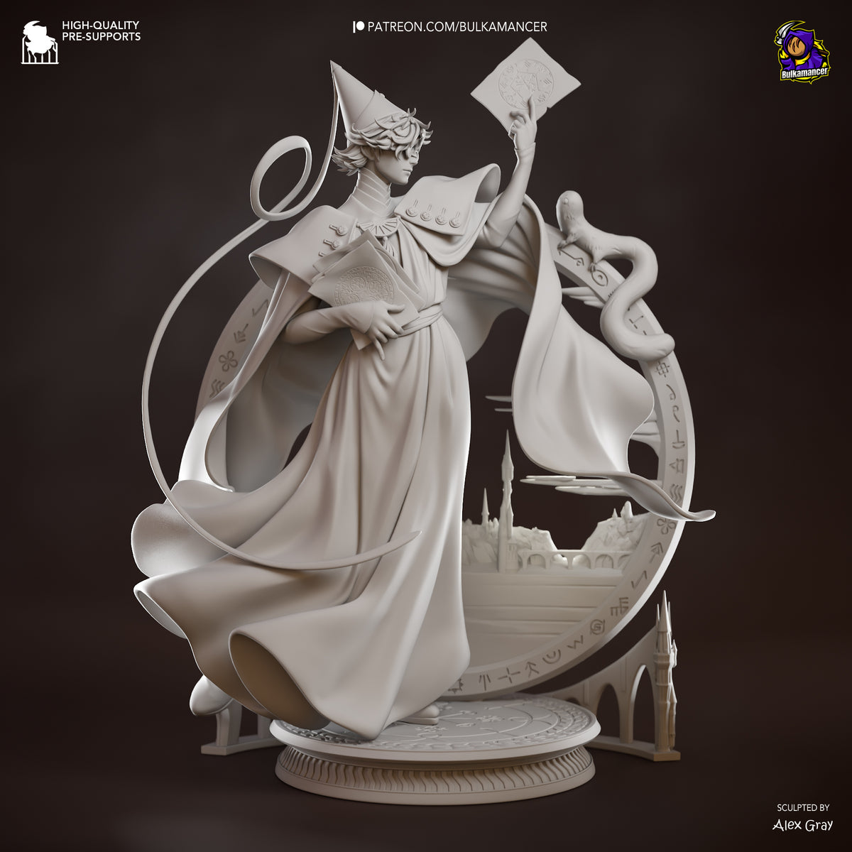 Pointed-Hat Master resin garage kit - product image by Bulkamancer Sculpts