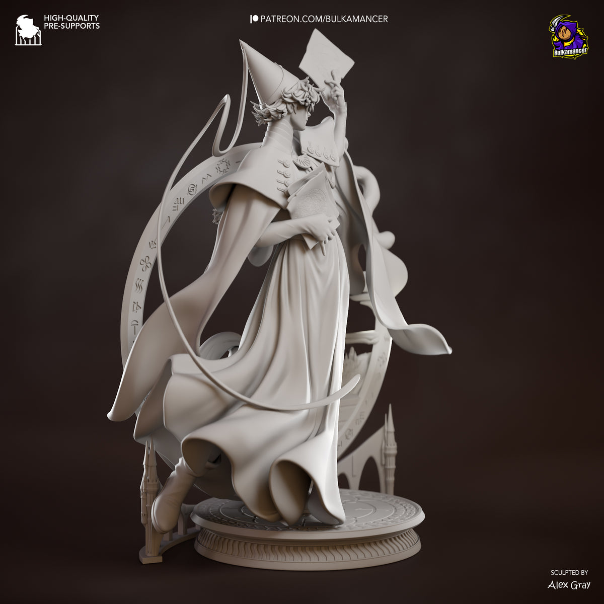 Pointed-Hat Master resin garage kit - product image by Bulkamancer Sculpts
