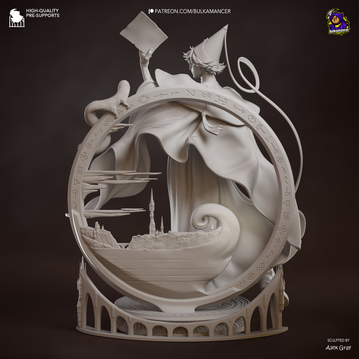 Pointed-Hat Master resin garage kit - product image by Bulkamancer Sculpts