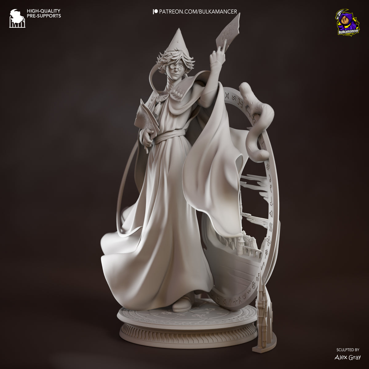 Pointed-Hat Master resin garage kit - product image by Bulkamancer Sculpts