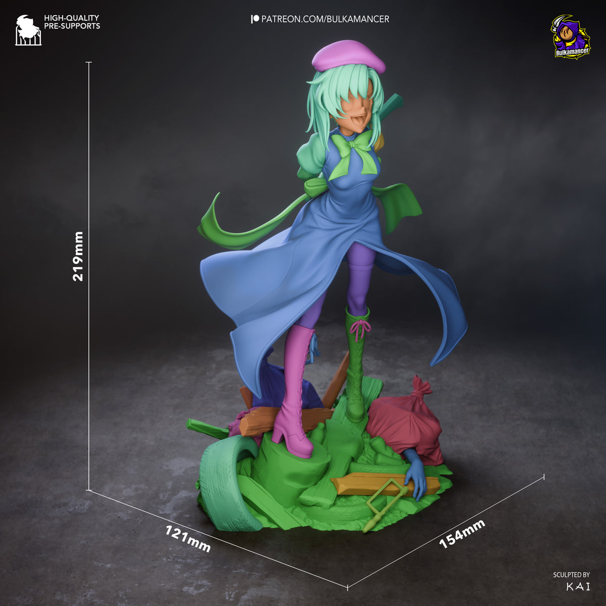 Psycho Red-Head resin garage kit - product image by Bulkamancer Sculpts