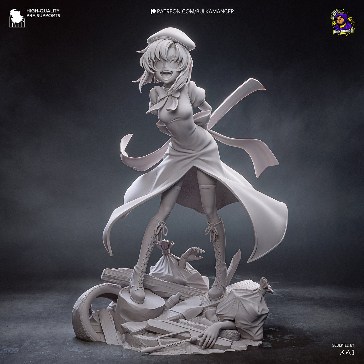 Psycho Red-Head resin garage kit - product image by Bulkamancer Sculpts