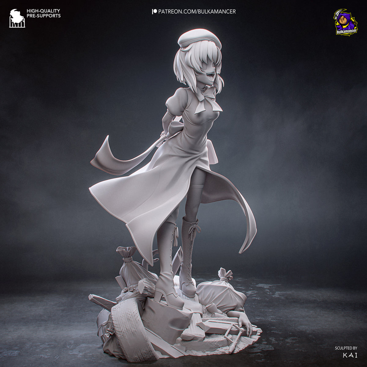 Psycho Red-Head resin garage kit - product image by Bulkamancer Sculpts