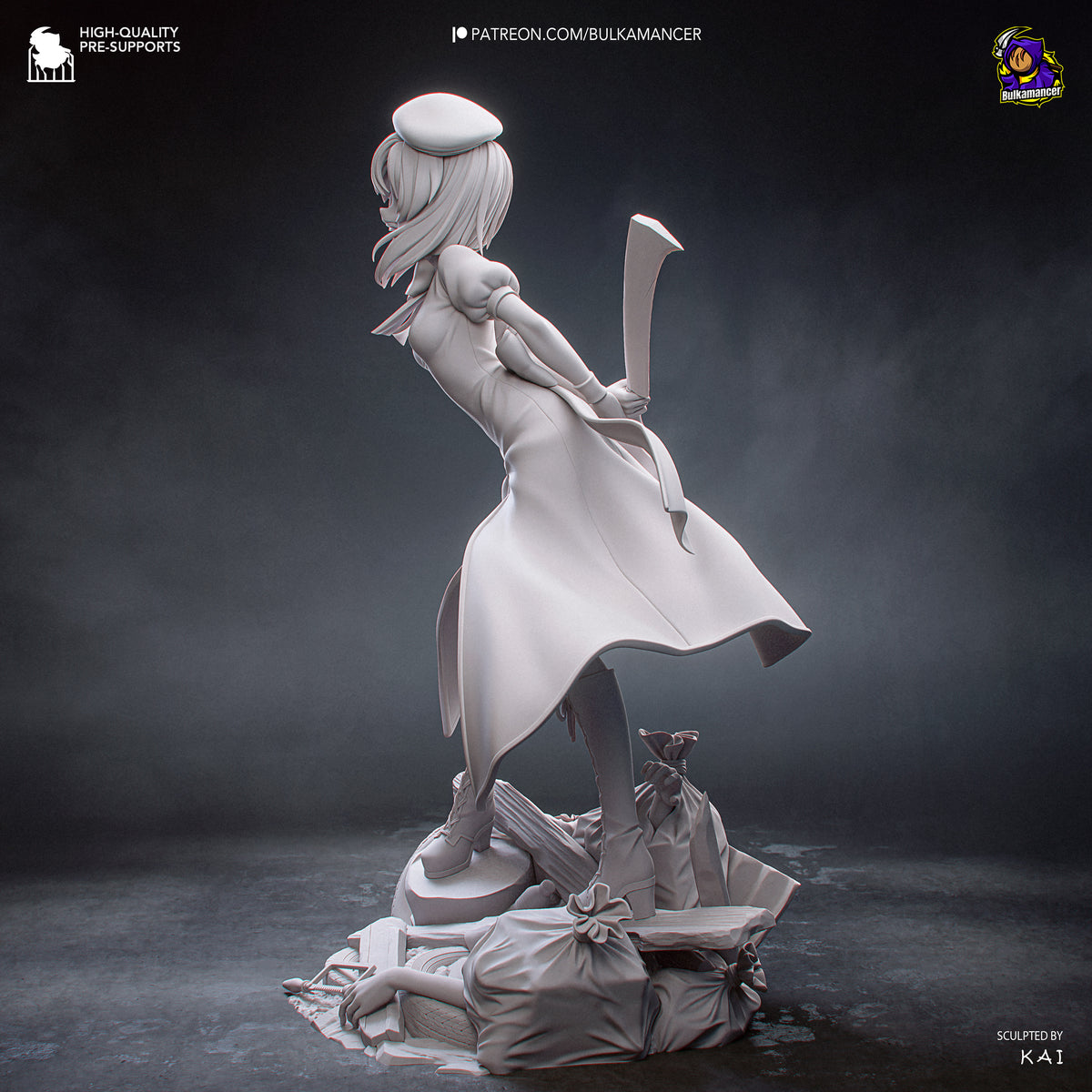 Psycho Red-Head resin garage kit - product image by Bulkamancer Sculpts