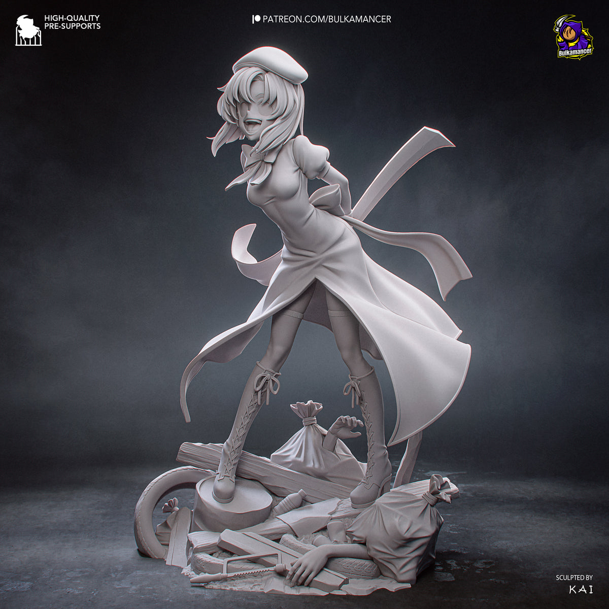 Psycho Red-Head resin garage kit - product image by Bulkamancer Sculpts