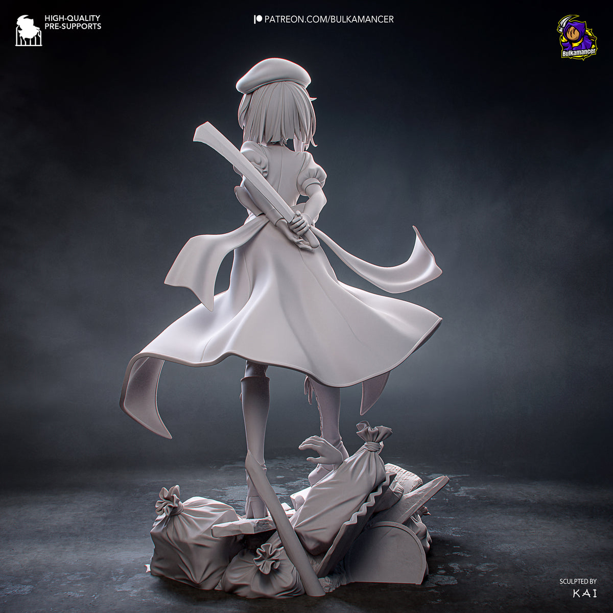 Psycho Red-Head resin garage kit - product image by Bulkamancer Sculpts