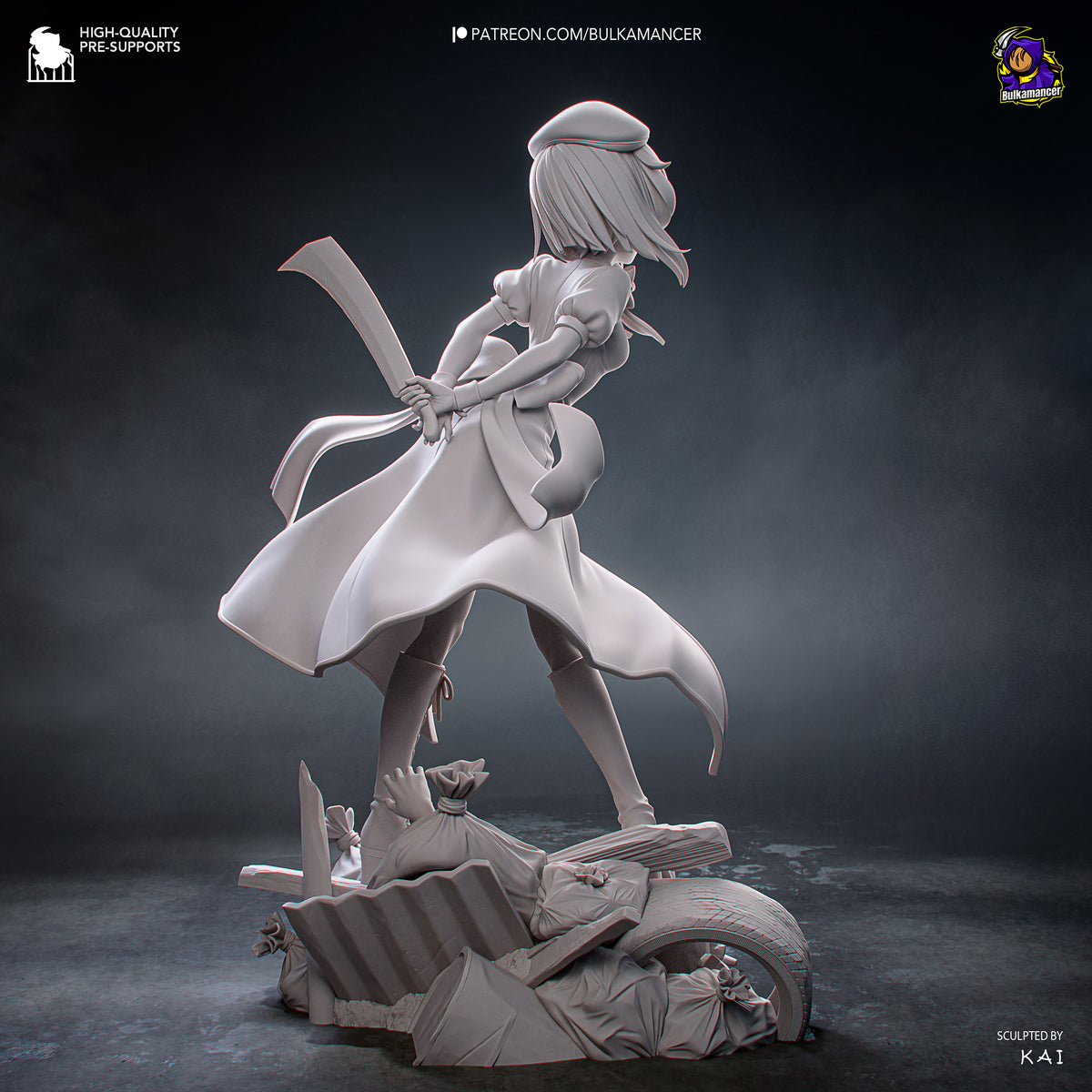 Psycho Red-Head resin garage kit - product image by Bulkamancer Sculpts