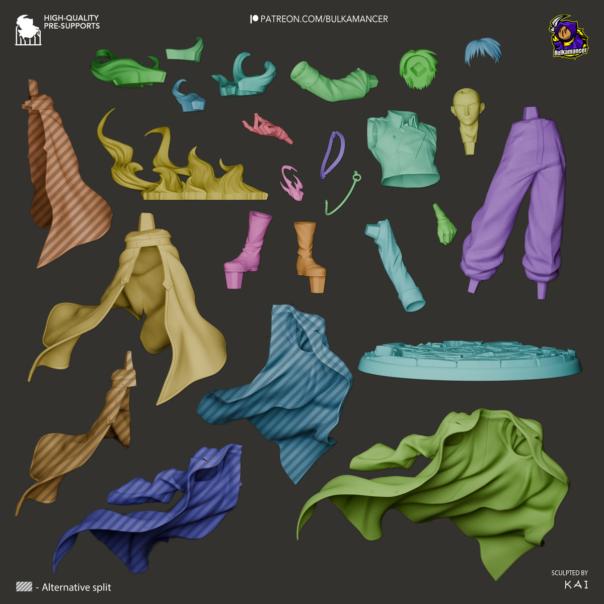 Flame General resin garage kit - product image by Bulkamancer Sculpts