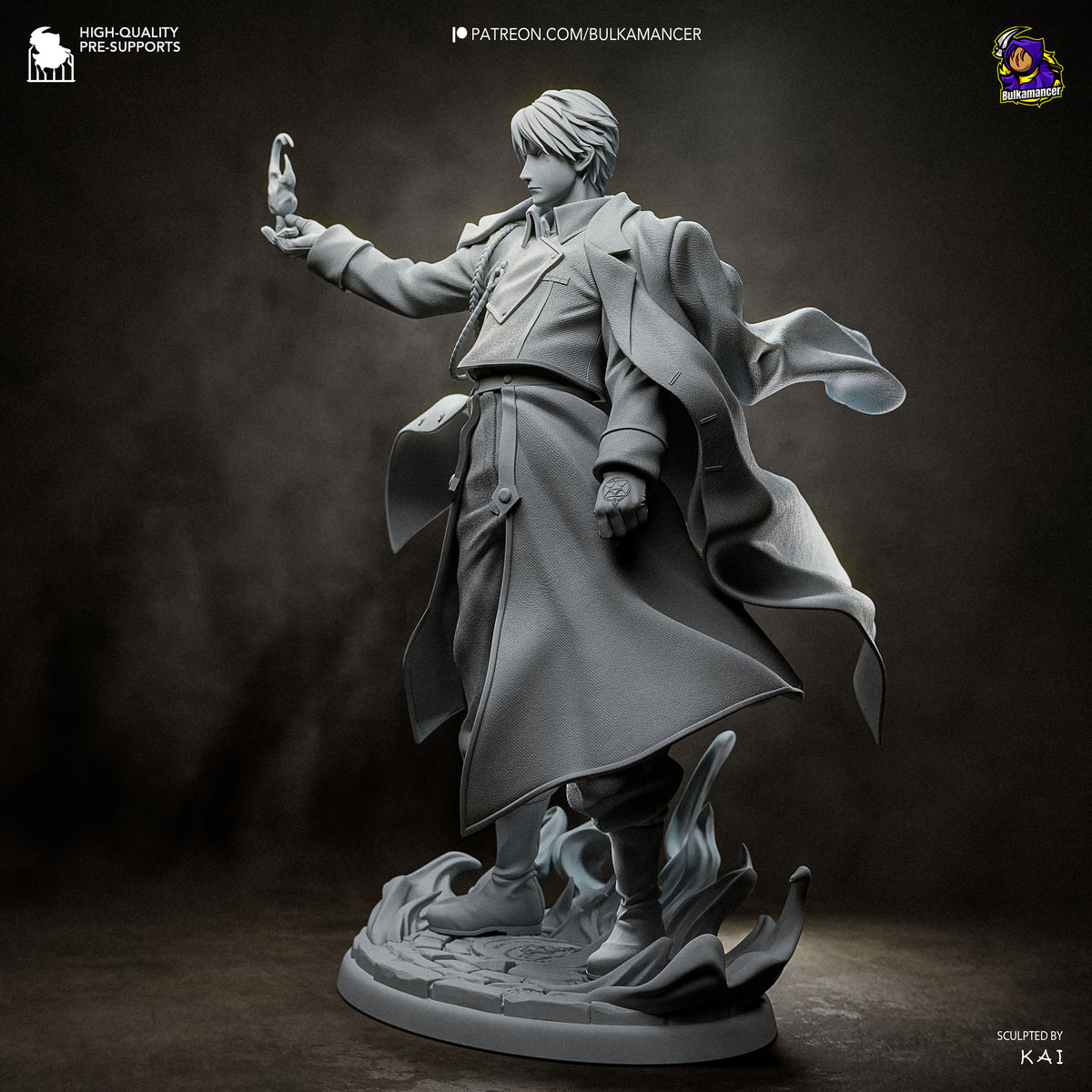 Flame General resin garage kit - product image by Bulkamancer Sculpts
