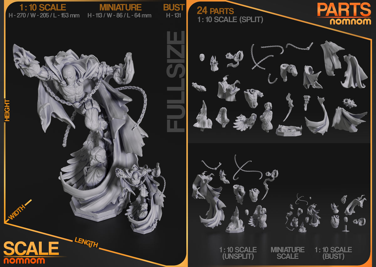 Hellspawn Warrior resin garage kit - product image by NomNom Figures
