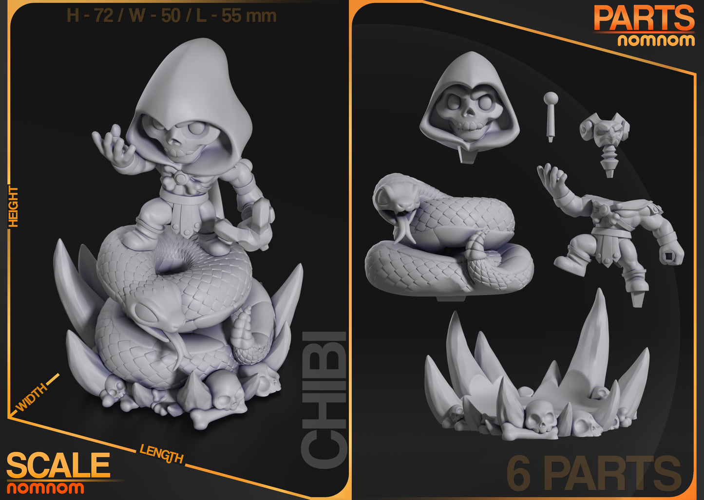 Chibi Skeletal Villain