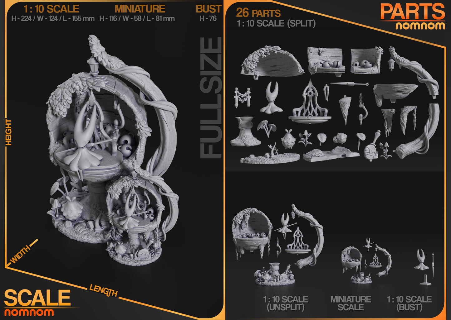 Hollow Knight Silksong Diorama