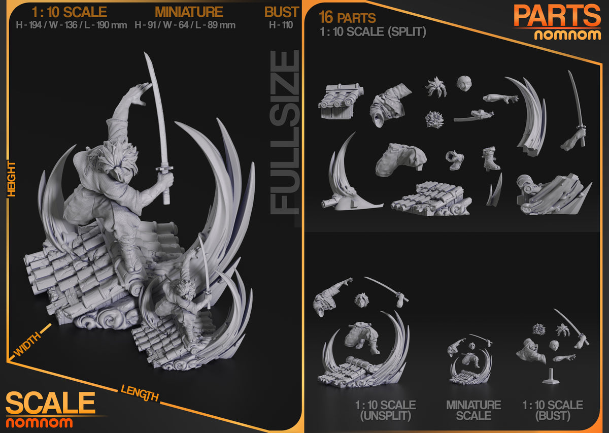 Wind Samurai resin garage kit - product image by NomNom Figures