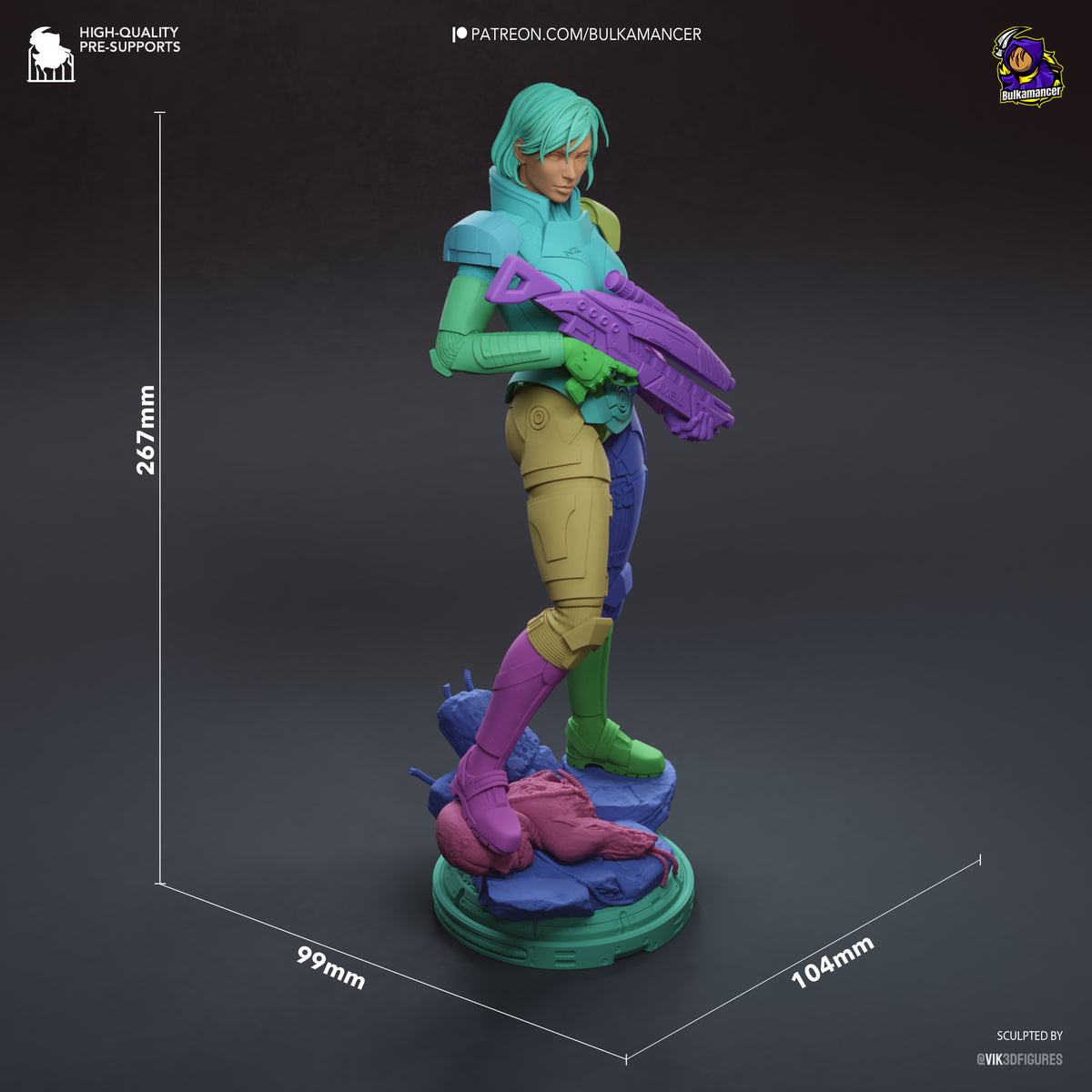 Galactic Commander resin garage kit - product image by Bulkamancer Sculpts