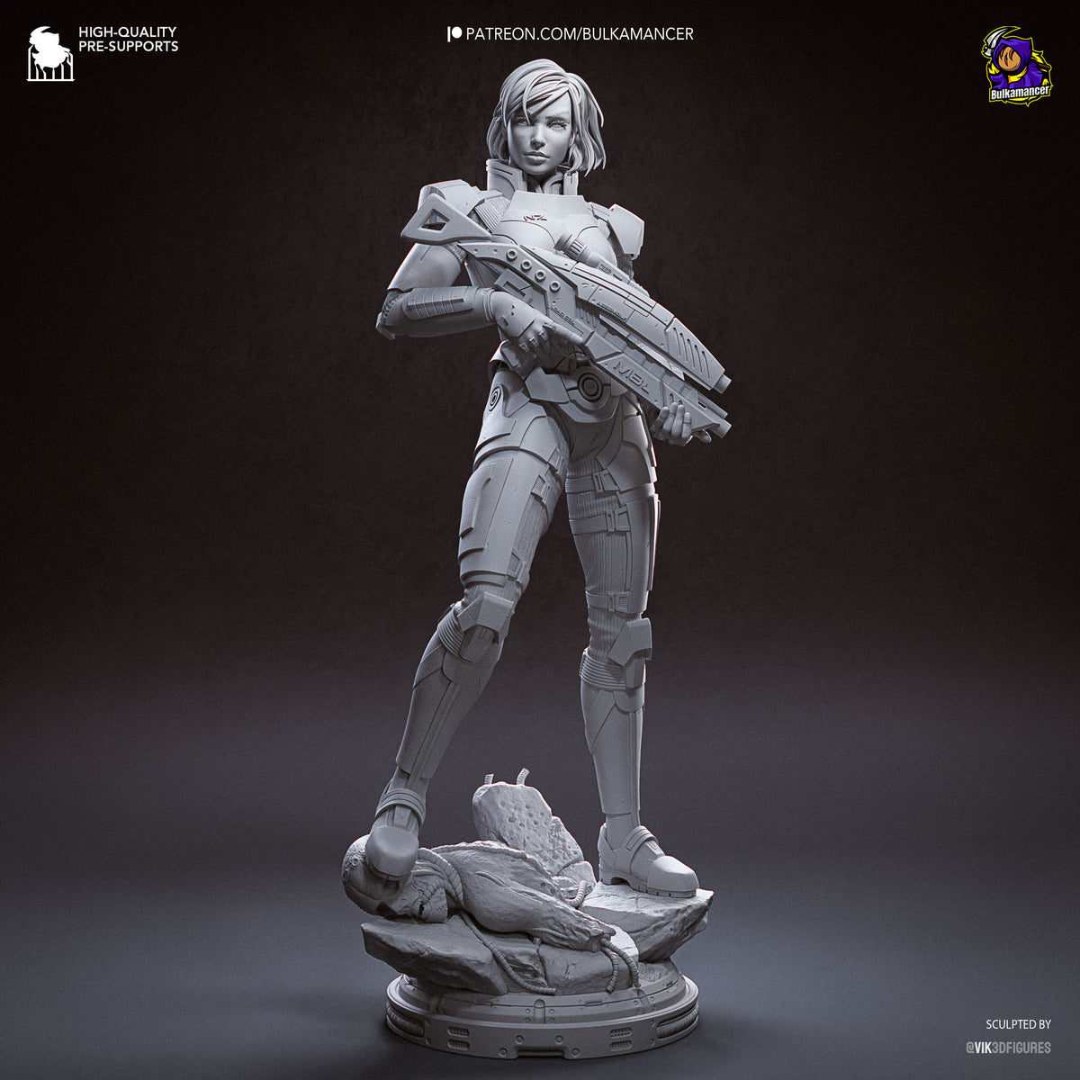 Galactic Commander resin garage kit - product image by Bulkamancer Sculpts