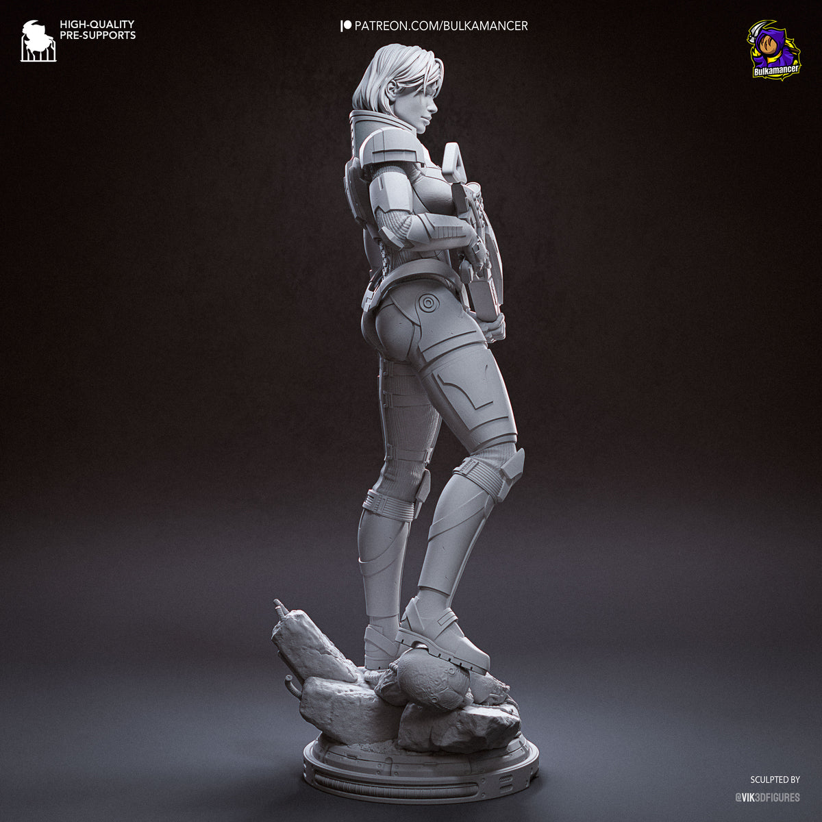 Galactic Commander resin garage kit - product image by Bulkamancer Sculpts