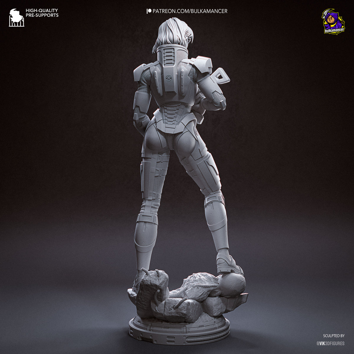 Galactic Commander resin garage kit - product image by Bulkamancer Sculpts