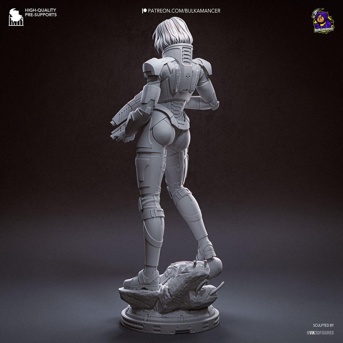 Galactic Commander resin garage kit - product image by Bulkamancer Sculpts