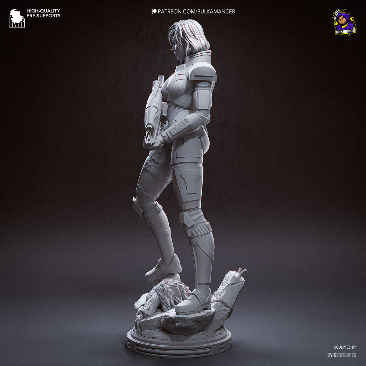 Galactic Commander resin garage kit - product image by Bulkamancer Sculpts