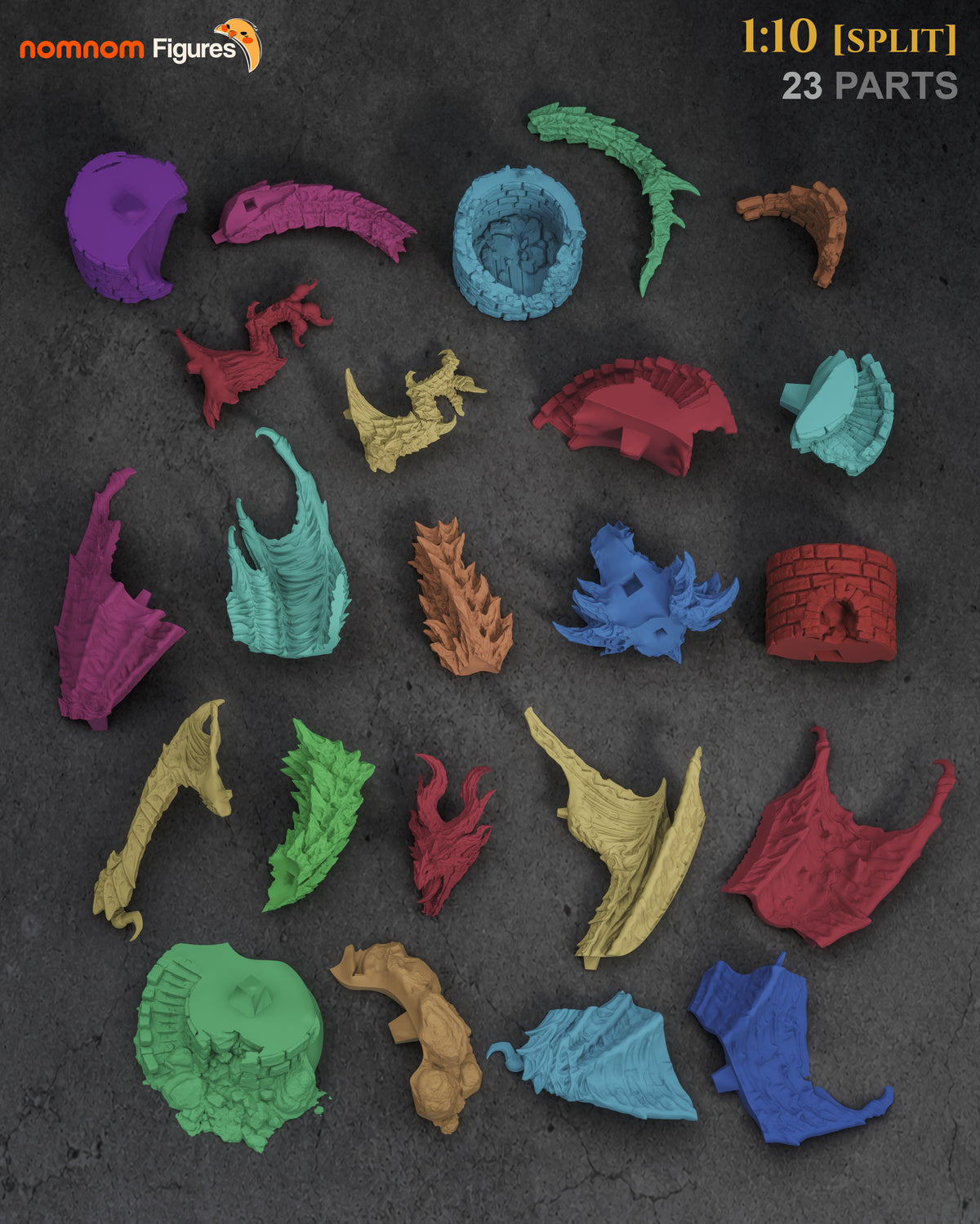 Ancient Dragon resin garage kit - product image by NomNom Figures