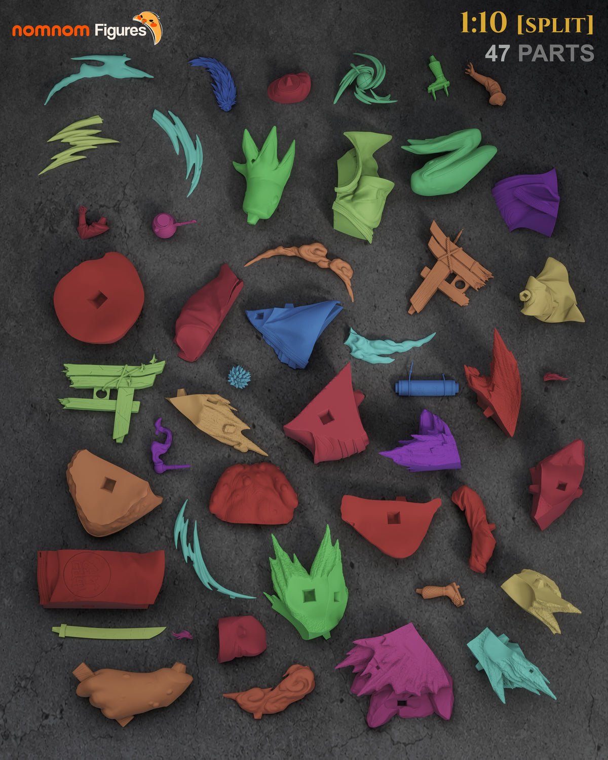 Amphibian Ninja Sage resin garage kit - product image by NomNom Figures