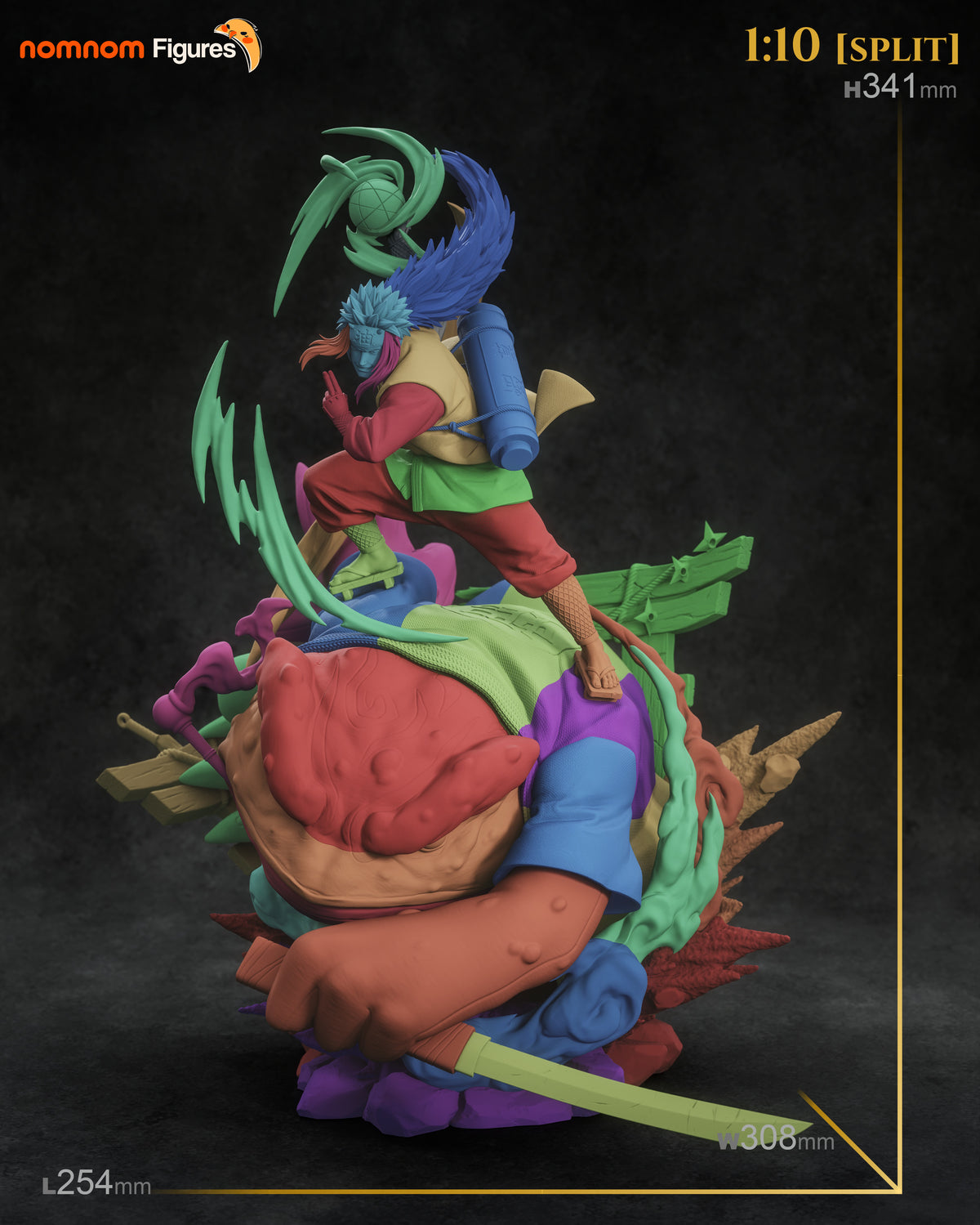 Amphibian Ninja Sage resin garage kit - product image by NomNom Figures