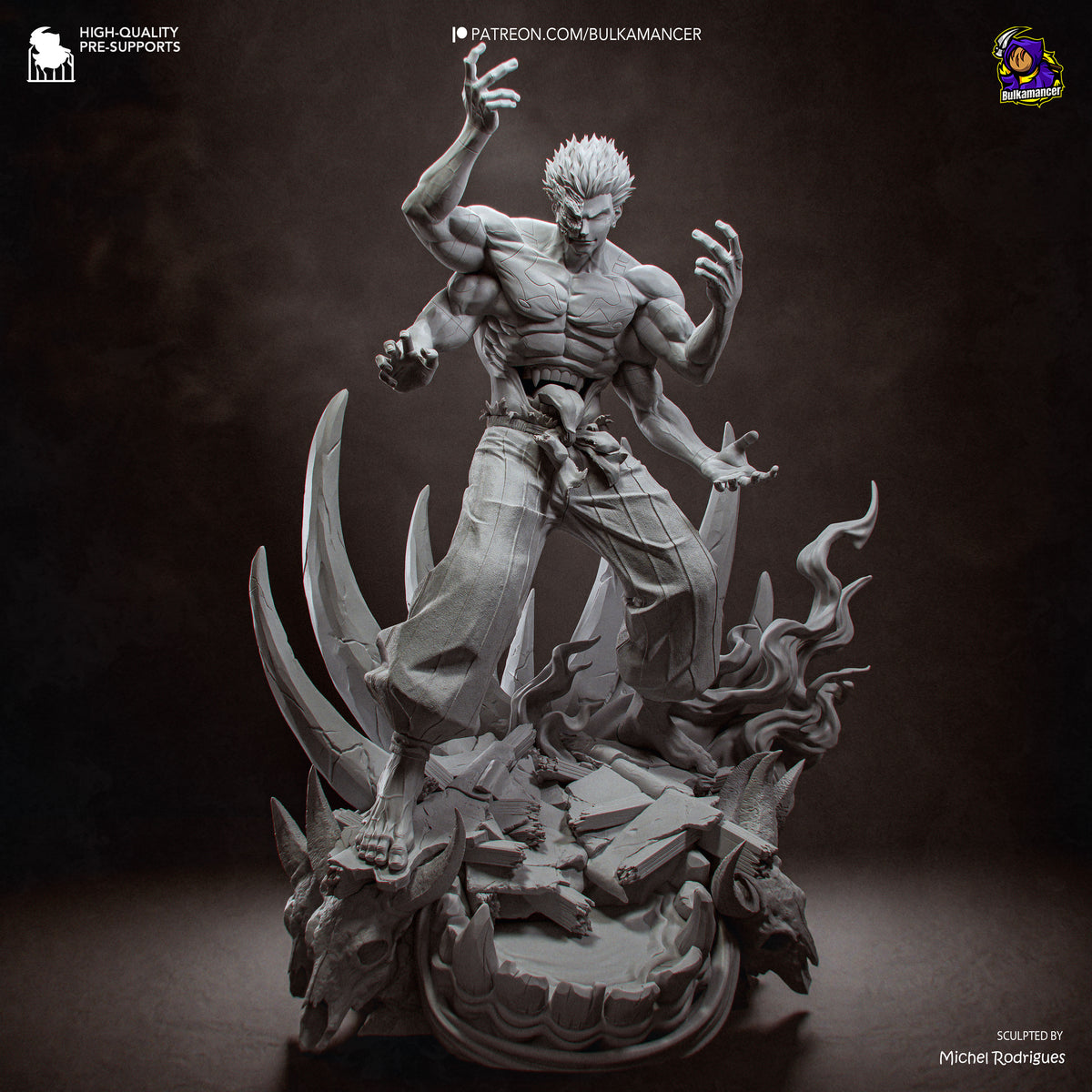 Four-Armed Demon resin garage kit - product image by Bulkamancer Sculpts