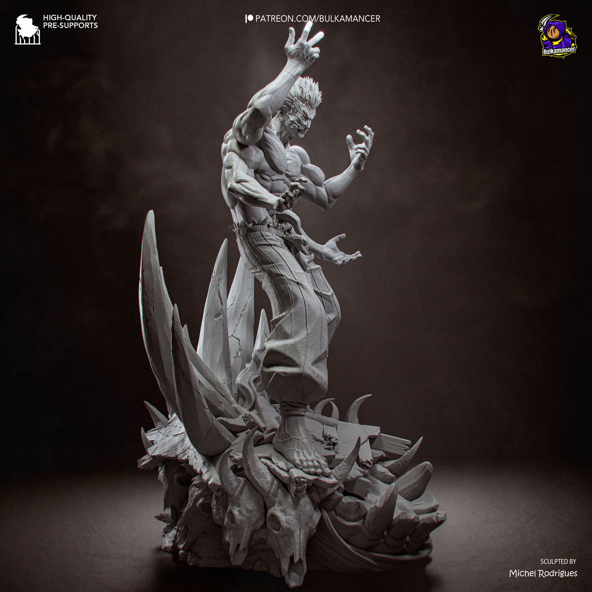 Four-Armed Demon resin garage kit - product image by Bulkamancer Sculpts