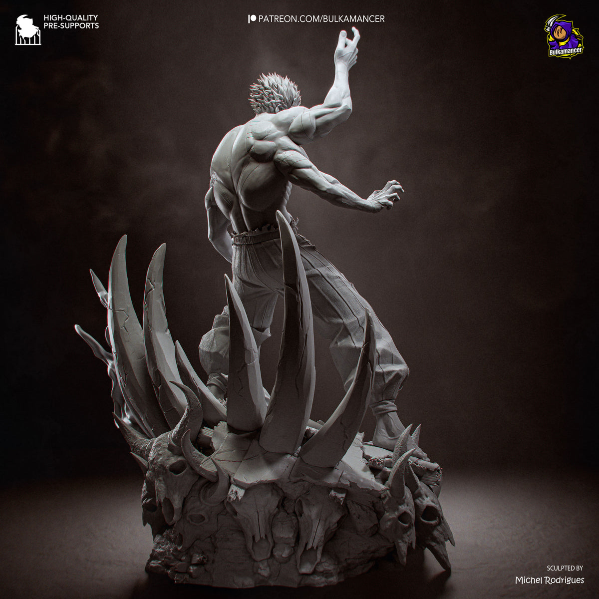 Four-Armed Demon resin garage kit - product image by Bulkamancer Sculpts