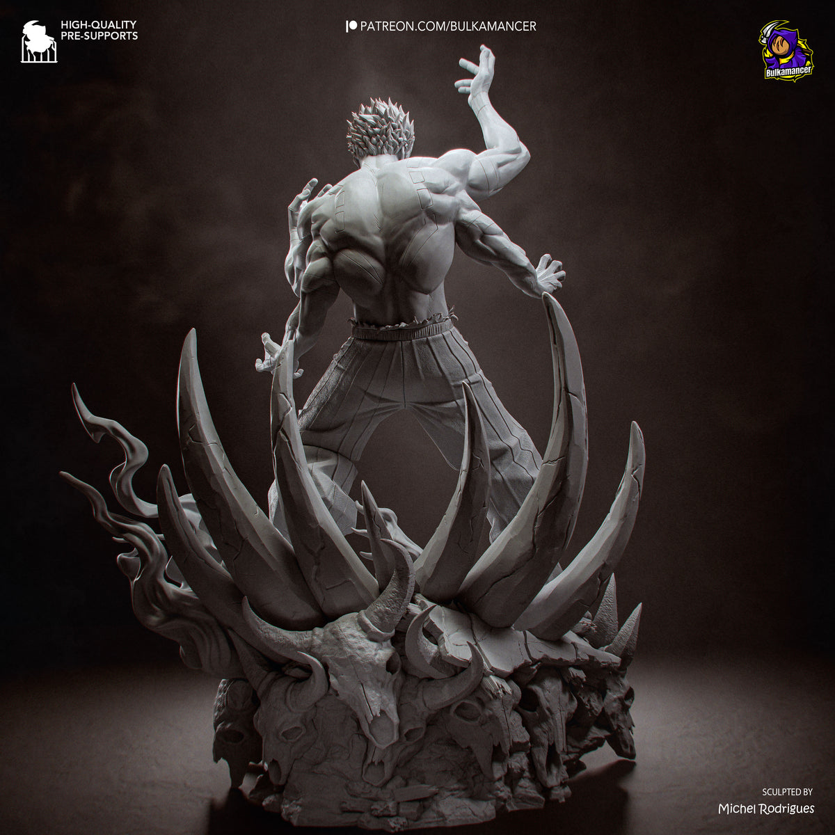 Four-Armed Demon resin garage kit - product image by Bulkamancer Sculpts