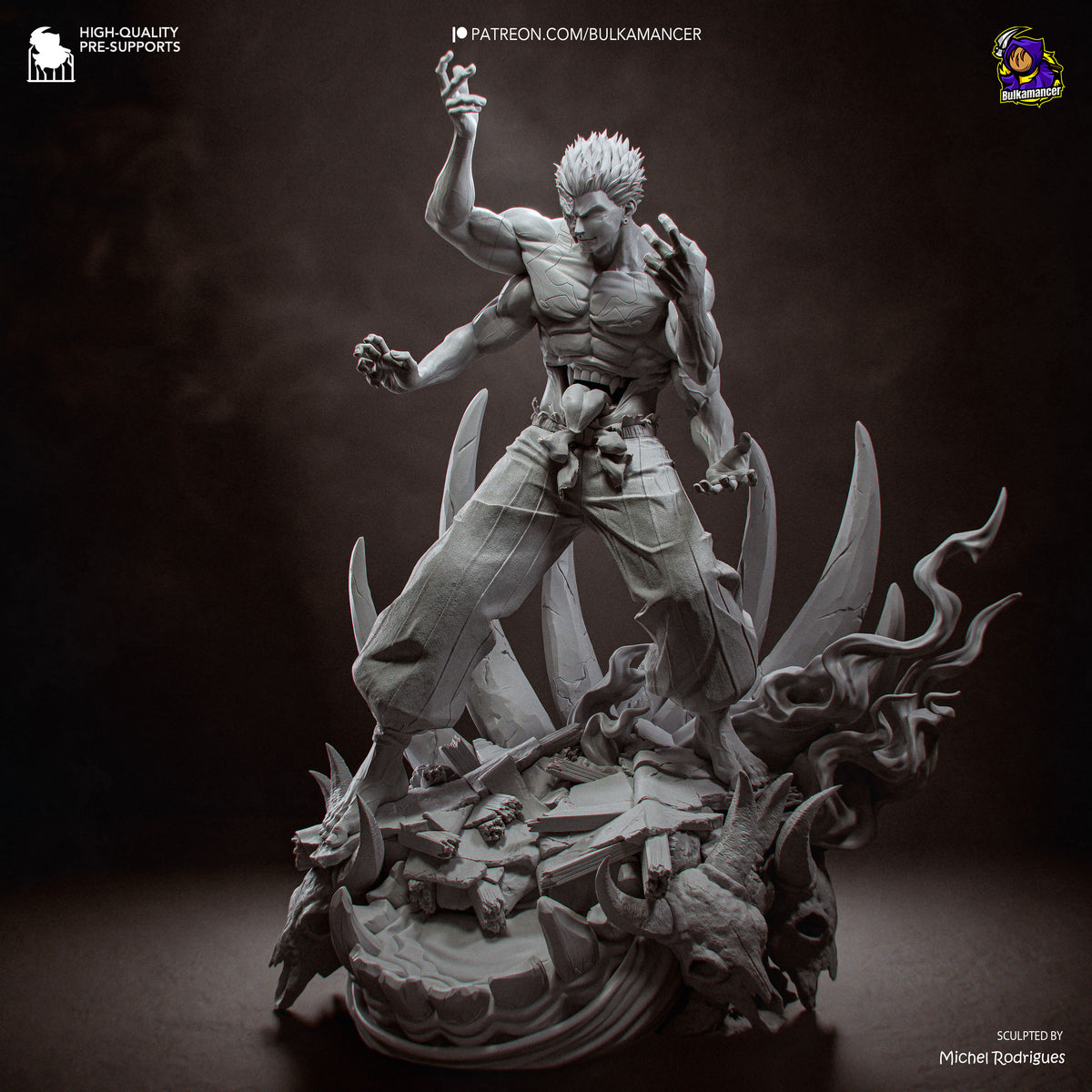 Four-Armed Demon resin garage kit - product image by Bulkamancer Sculpts