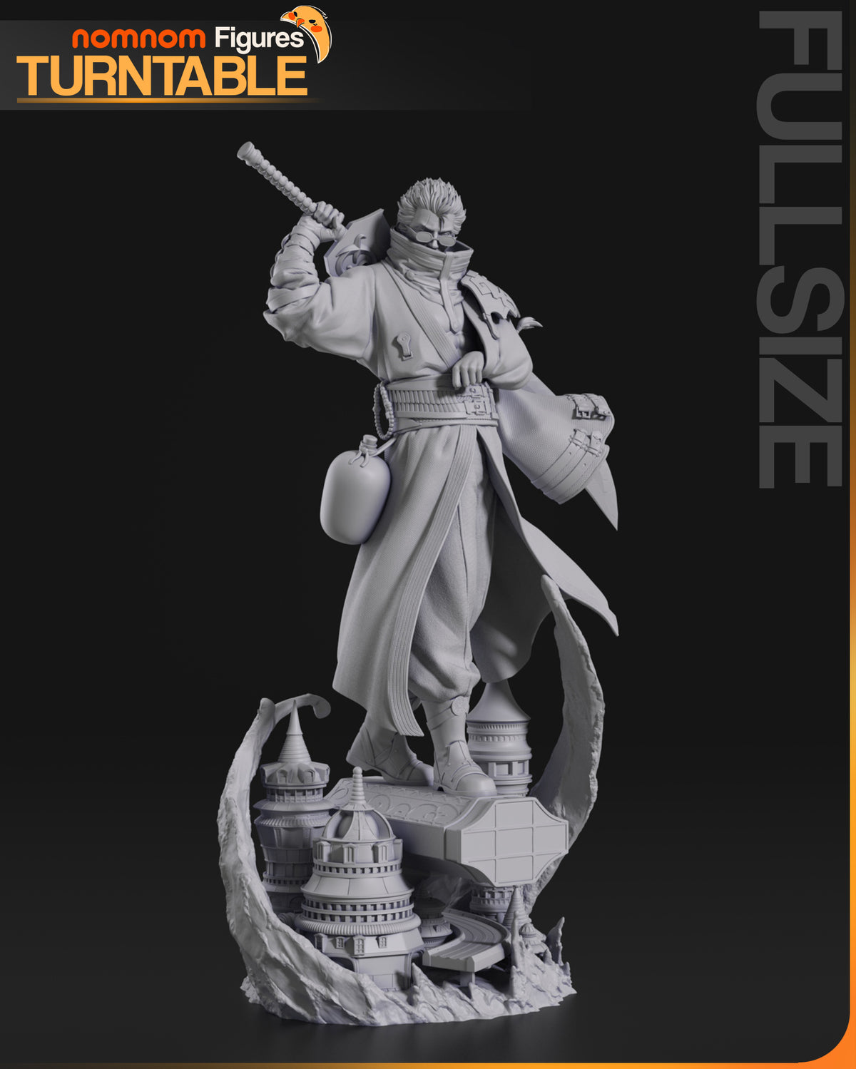 Grizzled Swordsman resin garage kit - product image by NomNom Figures