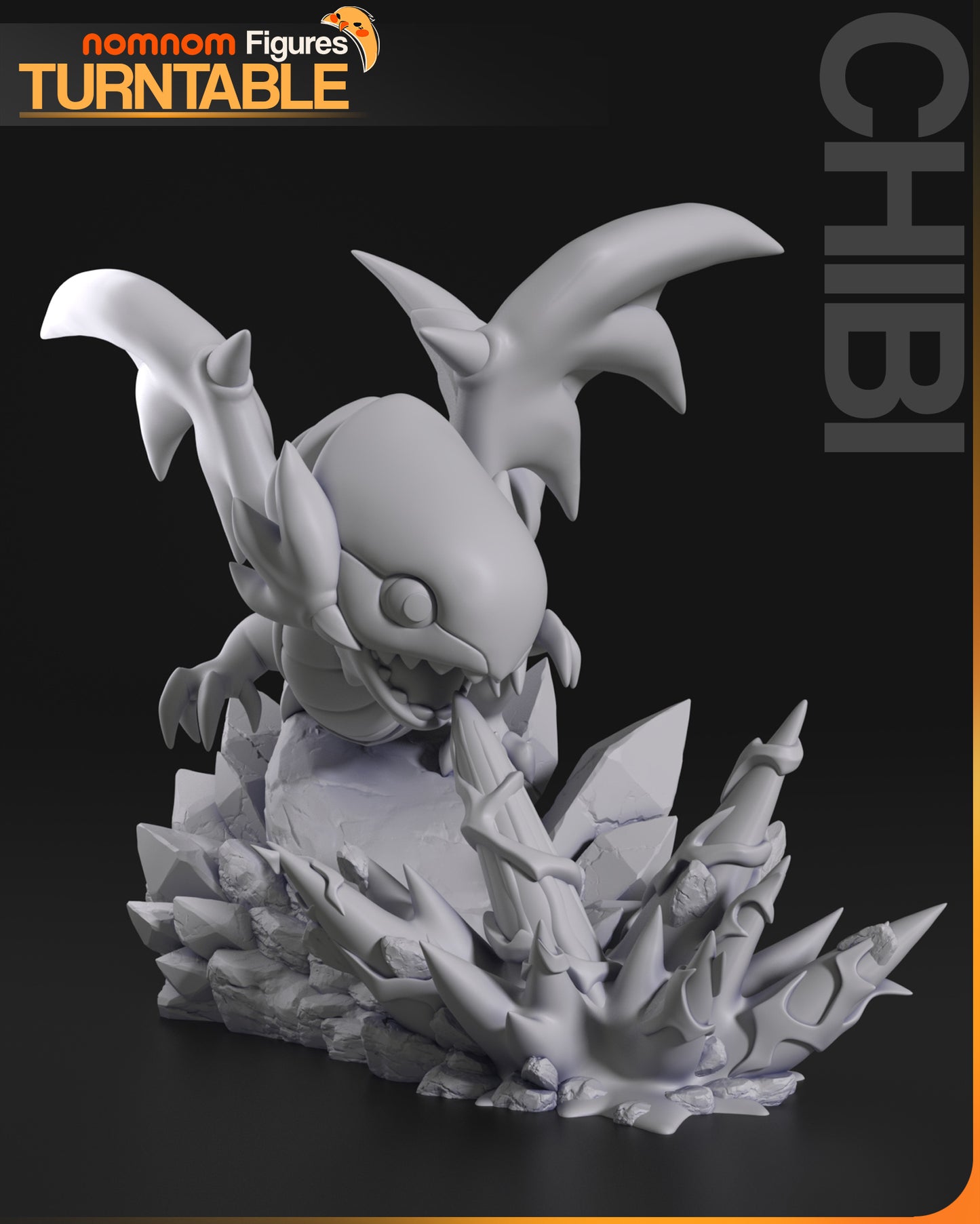 Chibi Azure-Iris Ivory Dragon