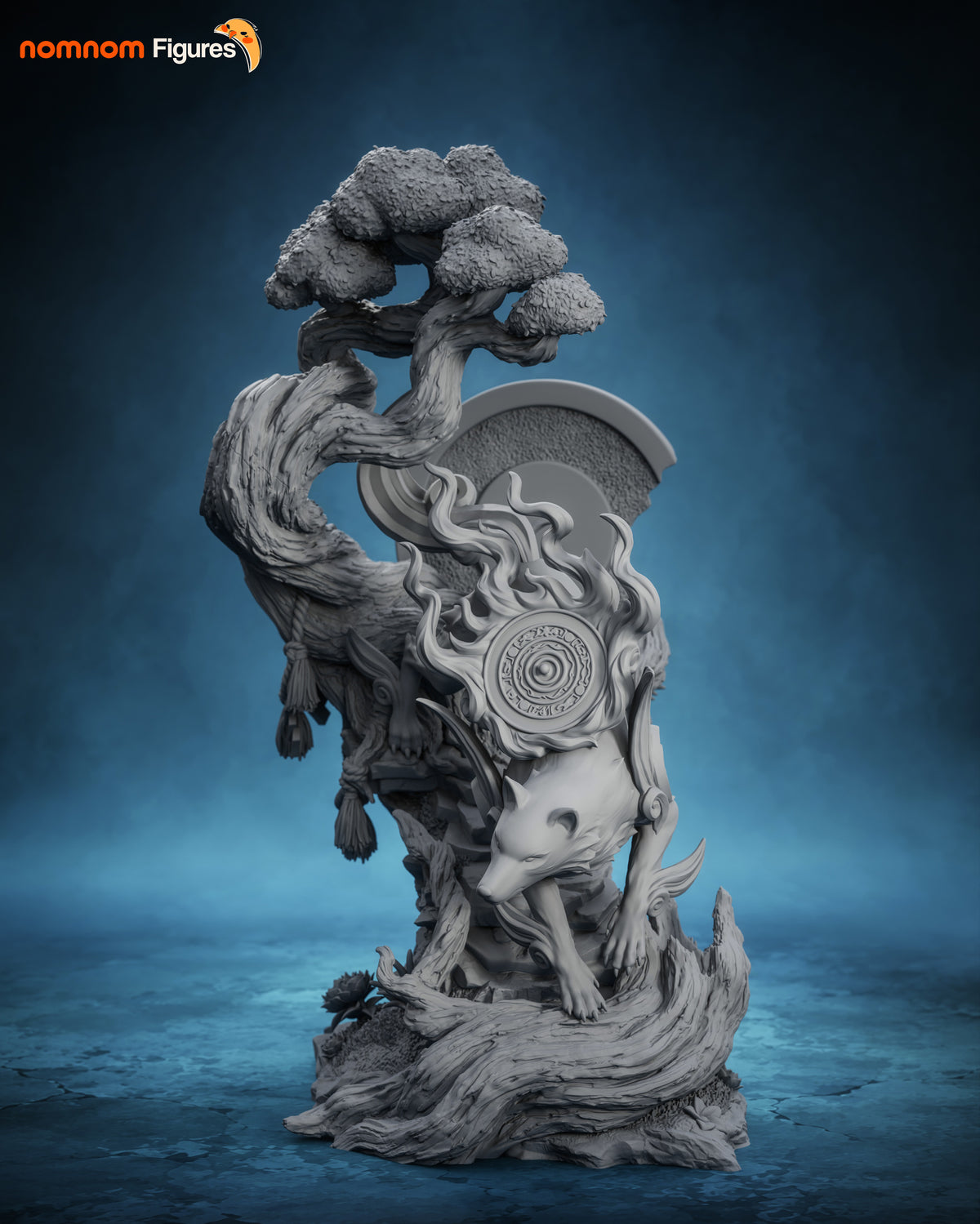 White Wolf Sun God resin garage kit - product image by NomNom Figures