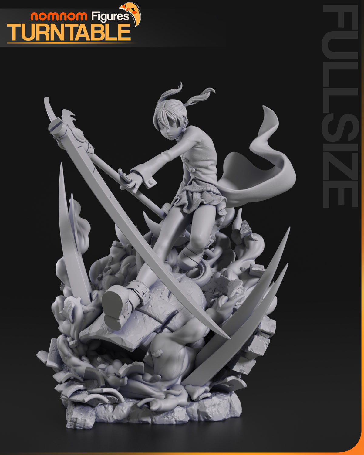 Schoolgirl Reaper resin garage kit - product image by NomNom Figures