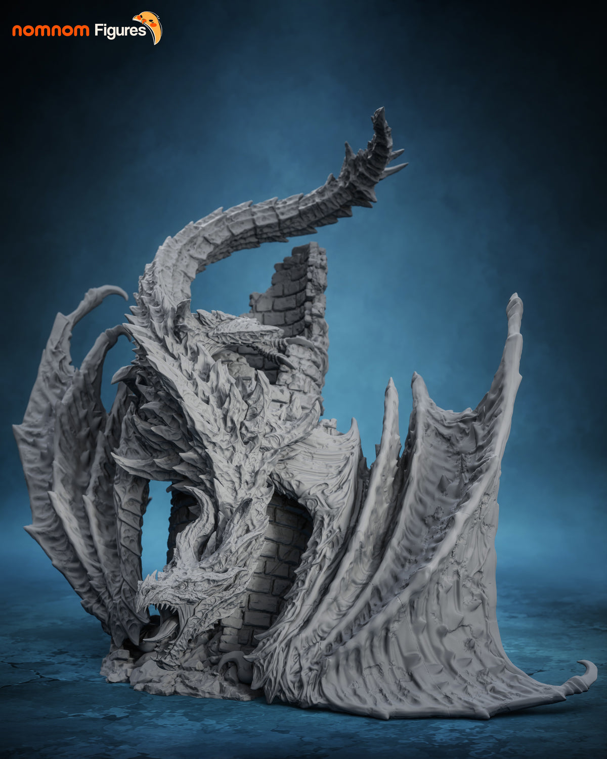 Ancient Dragon resin garage kit - product image by NomNom Figures