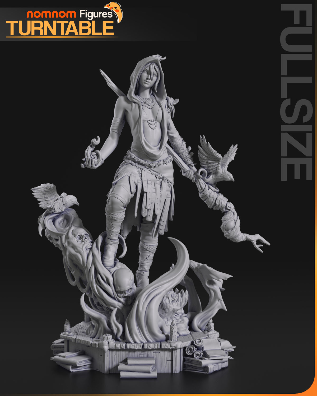 Swamp Witch resin garage kit - product image by NomNom Figures