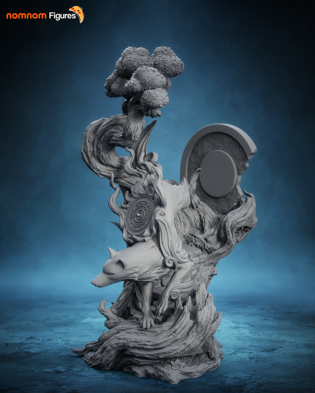 White Wolf Sun God resin garage kit - product image by NomNom Figures