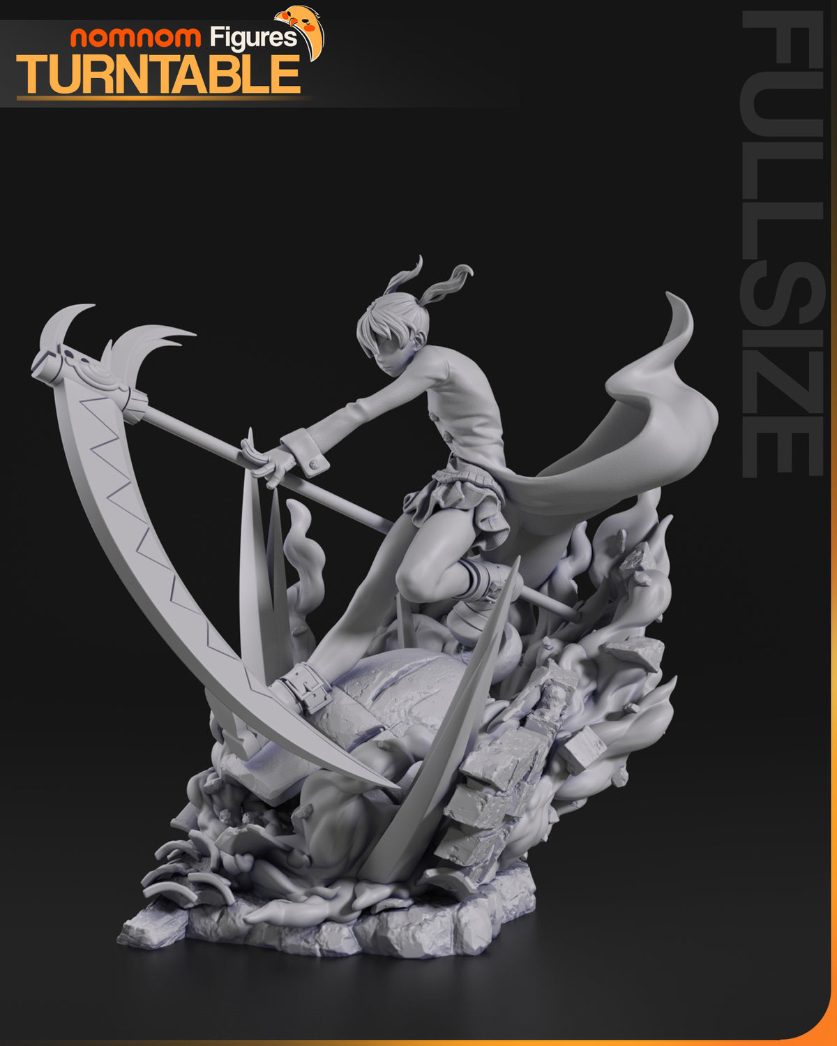Schoolgirl Reaper resin garage kit - product image by NomNom Figures