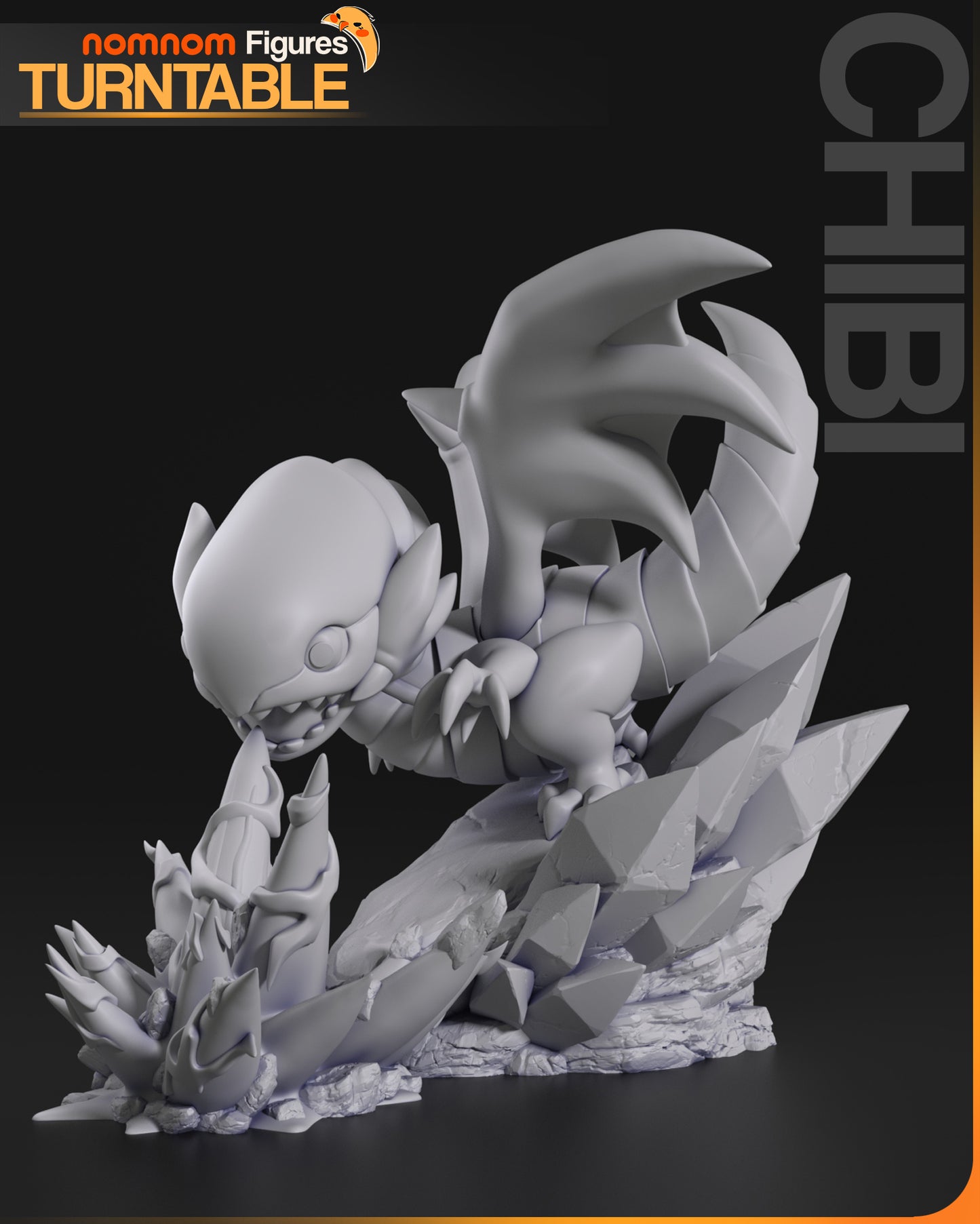 Chibi Azure-Iris Ivory Dragon