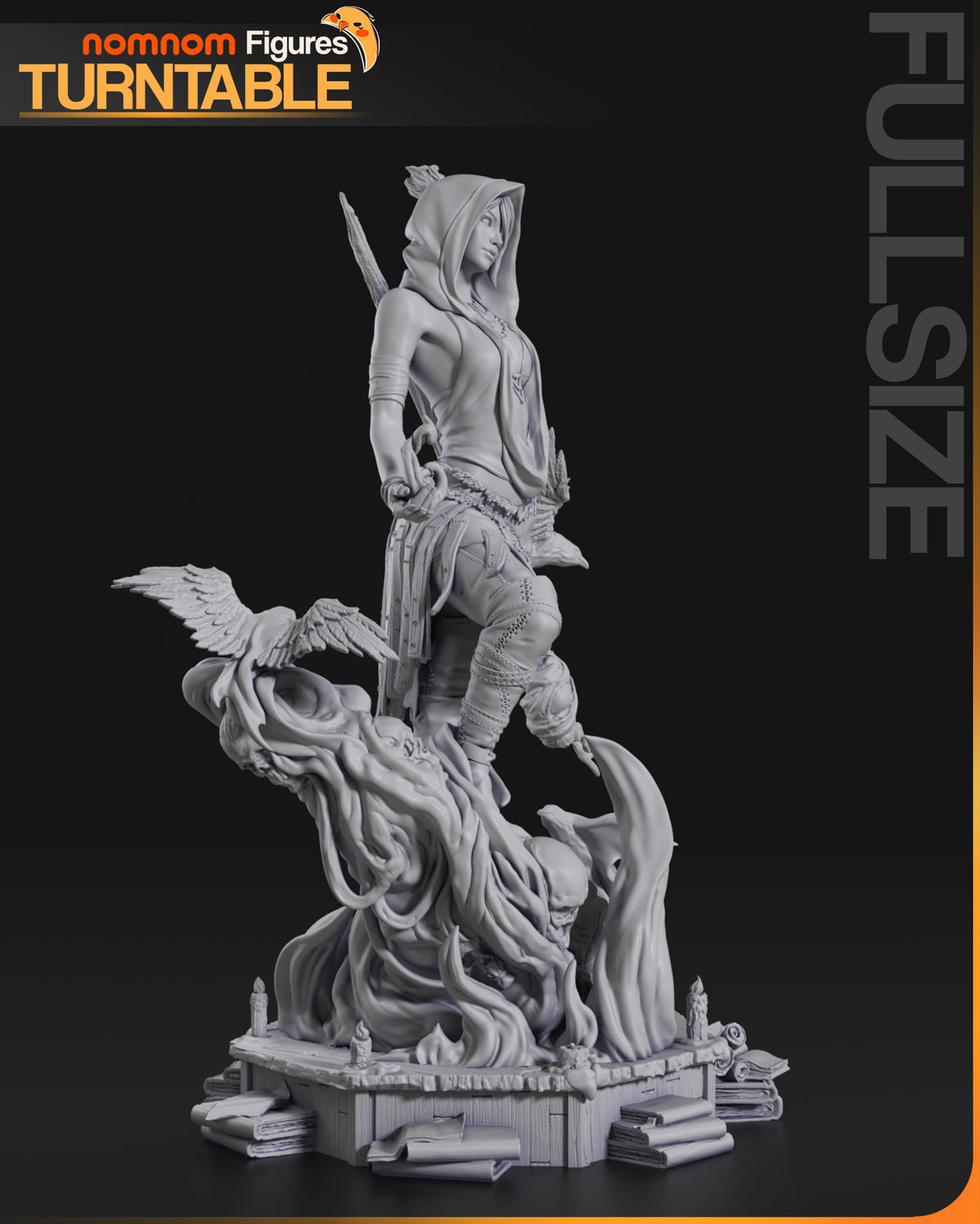 Swamp Witch resin garage kit - product image by NomNom Figures