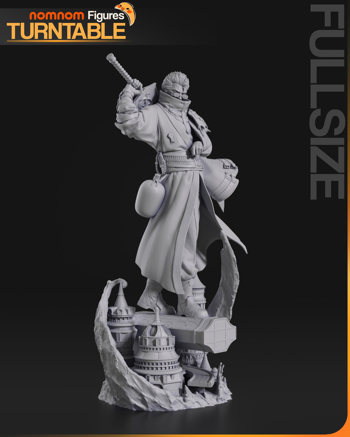 Grizzled Swordsman resin garage kit - product image by NomNom Figures